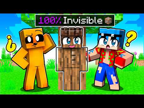Soy 100% INVISIBLE en este ESCONDITE de Minecraft! 😂 Película completa