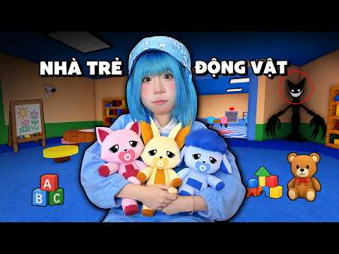 Mình Mở NHÀ TRẺ DÀNH CHO ĐỘNG VẬT Trong ROBLOX 🐶💙