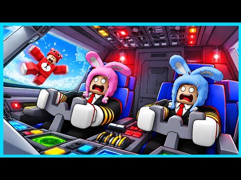 MIPAN & ZUZUZU PANIK! HARUS BAWA PESAWAT TERBANG YANG MAU TERJATUH! ROBLOX