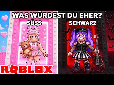 WAS WÜRDEST DU EHER im SÜß vs. DUNKEL TURM! 🌸 Roblox
