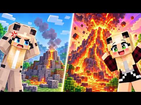 TNT VULKAN BAU BATTLE! 🌸 Minecraft