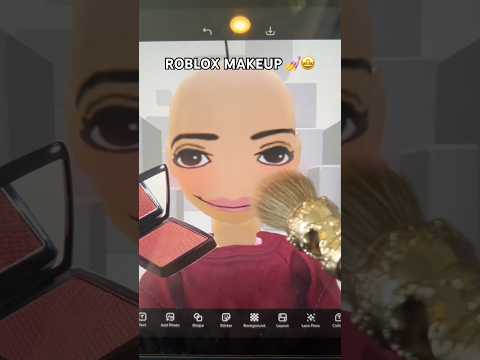 Roblox VS Real Life Makeup 😱💄 #roblox #robloxshorts