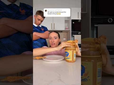When Jasmin wants to eat a lot of Peanut butter! 🥰😋 #shorts