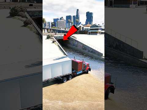 sí, el tráiler puede pasar por donde no te imaginas #gta #gta5