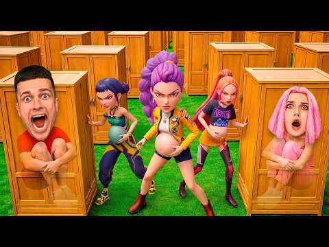 ПРЯТКИ В ШКАФАХ ОТ БЕРЕМЕННЫХ K-POP DEMON HUNTERS!!!
