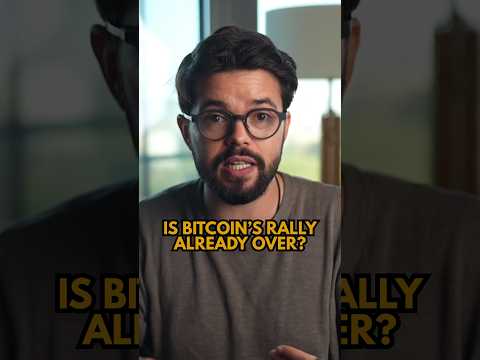Is Bitcoin’s Rally Already Over?