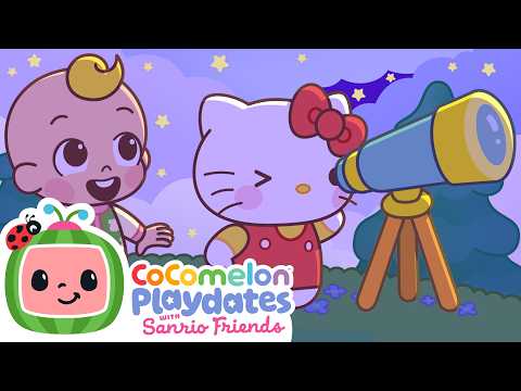 Lihat ke Atas! 🔭  Bintang Hello Kitty Berkelip-Kelip Bersama JJ! | CoComelon Bahasa Indonesia