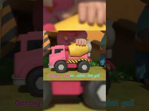 Let's Build Something! 🪏 CoComelon Construction Vehicles Song #kids #shorts