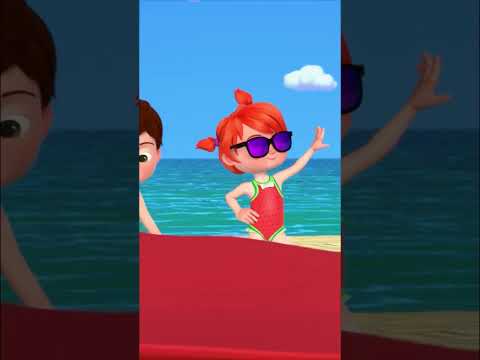 Pose Dulu! 👠 Pakai Tabir Surya di Pantai Bersama CoComelon #kids #shorts