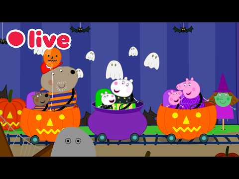 🔴 LIVE: Peppa Wutz an HALLOWEEN! 👻 Peppa & Baby Evies gruseligste Abenteuer 🎃 | Ganze Folgen | 4K