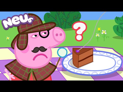 Peppa-Wutz-Geschichten 🔎 Der verschwundene Kuchen 🍰 Videos für Kinder