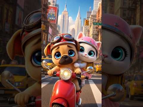 A Perfect Day: Puppy & Kitten's After-School Routine! 🐶❤️🐱 (Cute Animation)