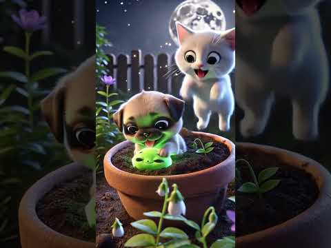 True Friends Understand Differences! 🐶🌱 Puppy & Magic Plant's Summer! ☁️#shorts  #cartoon #funny