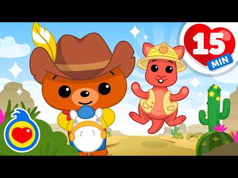Cangurito Saltarín 🦘🤠🚂 Y Más Canciones Infantiles Para Jugar Y Bailar (15 Min) | Plim Plim