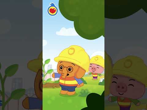 Soy Un Pequeño Constructor, En Mi Excavadora... ¡Aquí Voy! 👷🎵 #CancionesInfantiles #PlimPlim #Shorts