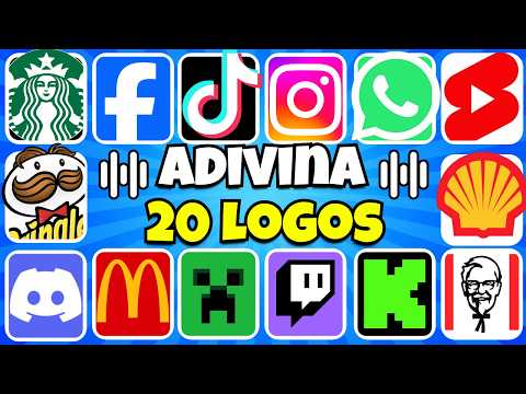 Adivina 20 LOGOS Por El SONIDO😀🎶Tik Tok😍Whatsapp💚Twitch💜Netflix❤️Adivina La Marca🎶❤️