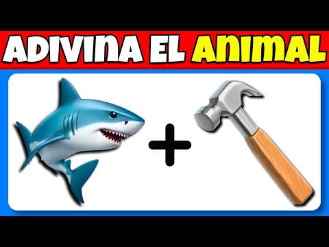 Adivina 35 ANIMALES Por los Emojis🦁🦈🦓¿Cuántos Animales Conoces?🤔❤️