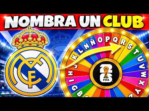 GIRA La RULETA🎡Y Nombra Un CLUB De FÚTBOL⚽❤️Quiz De Fútbol | Reto Del Abecedario👀❤️