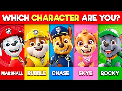 Which Paw Patrol Character Are YOU? 🐶 Paw Patrol Personality Quiz