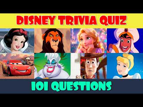 Disney Trivia Quiz 🏰 101 Disney Questions