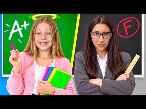 Nastya and Evelyn - school competition