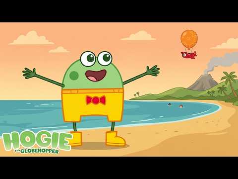Hogie the Globehopper 🐸🏝️ Island Adventures: Hawaii, Great Barrier Reef! | Countries for Kids