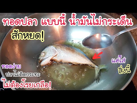เคล็ดลับ ระดับภัตตาคาร! ทอดปลา แบบนี้ น้ำมันไม่กระเด็นสักหยด💥 ไม่ต้องโรยเกลือ ปลาไม่ติดกระทะด้วย