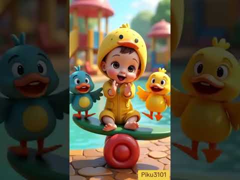 Quack quack fun never ends 🐥🎶🍦"#CuteKidsContent #DucklingsAndFun #IceCreamJoy #KidsCartoons