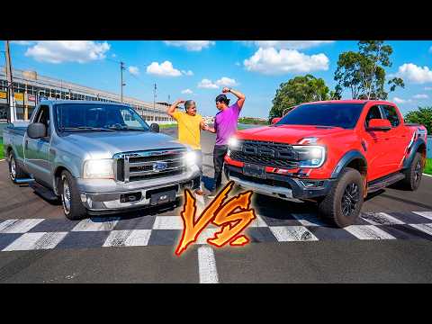 O GRANDE RACHA FORD RAPTOR VS MINHA F250 MWM 6CC