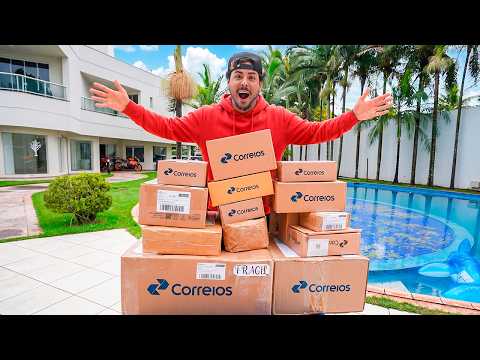 ABRINDO MEUS PRESENTES DE ANIVERSARIO DA CAIXA POSTAL