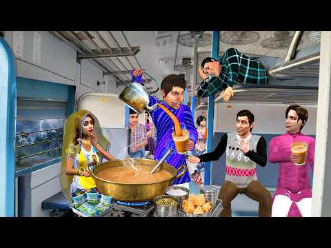 Train Mein Jaggery Tea गुड़ की चाय | Railway Chai Wala Hindi Kahaniya Moral Stories Comedy Video