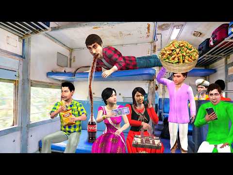 ऊपर वाली सीट का कोल्ड ड्रिंक चोर | Train Comedy Hindi Kahaniya Moral Stories
