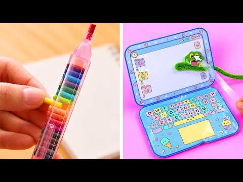 🌈 CUTE RAINBOW SCHOOL CRAFTS! Easy DIY Ideas You’ll Love ✏️✨