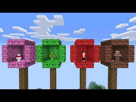 ツリーハウス作り対決をした結果！？【まいくら・マインクラフト】