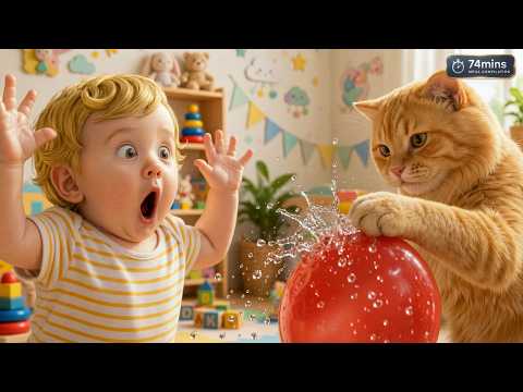 Funny Baby Moments with Cat & Dog 🐶👶 Non Stop Baby Laughing & Giggles Funny Cat (Mega Compilation)