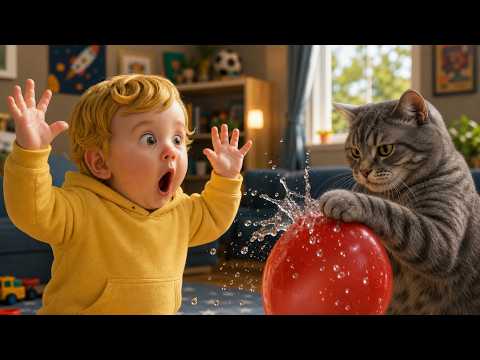 Funny Baby Moments with Cat & Dog 🐶👶 Non Stop Baby Laughing & Giggles Funny Cat (Chapter 1-3)