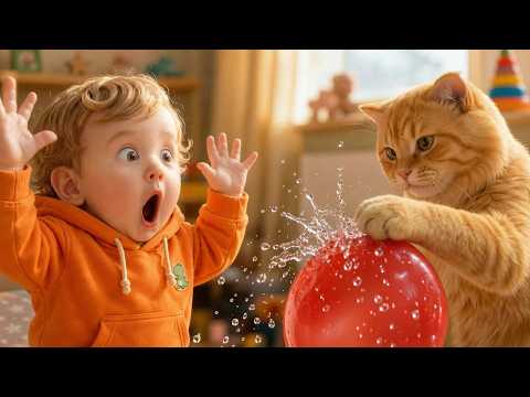 Funny Baby Moments with Cat & Dog 🐶👶 Non Stop Baby Laughing & Giggles Funny Cat (Edition 1)