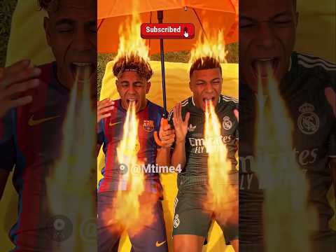 Yamal, Mbappé, Haaland and Bellingham vs One Umbrella ☂️😭 #parody #football #yamal