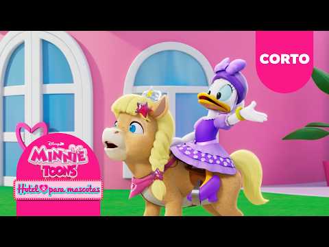 Minnie y Daisy van a dar un paseo con dos ponis! 🐴🎀 | Minnie’s Bow Toons: Hotel Para Mascotas