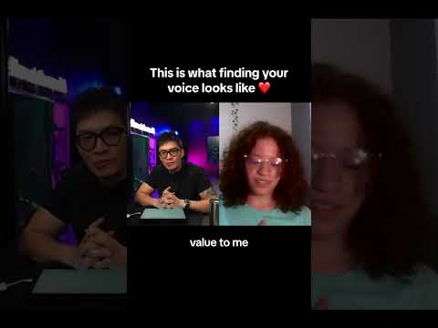 What finding your voice looks like ❤️