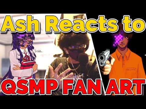 Ashswag Reacts to QSMP Fan made art & Animations on QSMP 2 Minecraft