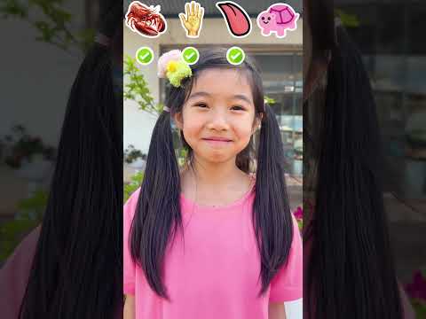 ACC - Cô bé ăn theo icon trên màn hình || The little girl eats according to the icons on the screen.