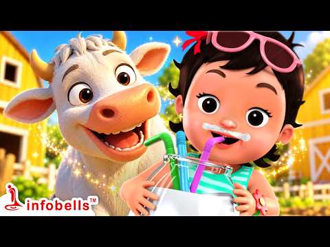 मेरी गैया आती है - Gaiya Meri Cow Song | Hindi Rhymes for Kids | Infobells #hindirhymes #cowsong