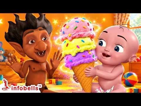 🍦Nanhe Munne Tumko Kya Chahiye | Ice Cream, Toy Train & Mummy Song | Hindi Kids Rhymes | Infobells