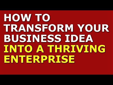 Transforming Your Business Idea into a Thriving Enterprise | Starting a Small Business