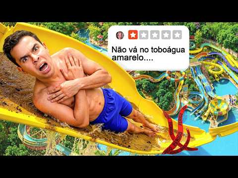 SOBREVIVA AO PARQUE DE 1 ESTRELA VS 5 ESTRELAS!