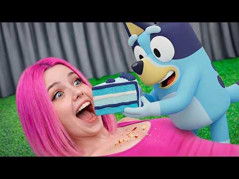 я съел торт BLUEY и BINGO !