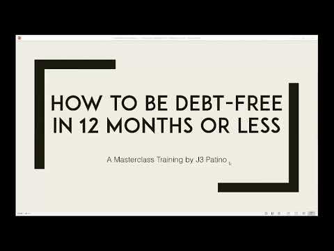 Debt Free in 12 Months Or Less Masterclass