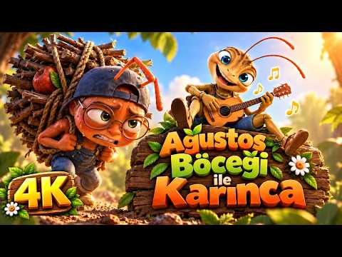 Ağustos Böceği ile Karınca 🐜🎻 | 3D 4K | Adisebaba Masallar