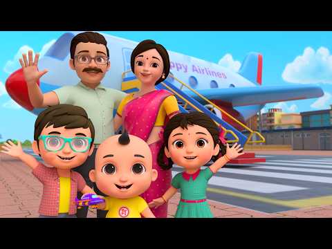Plane Song | हवाई जहाज की सैर | Popular Hindi Rhymes - Zappy Toons